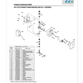 Resim Eca Fotoselli Pisuvar Musluğu (Elektrikli) 