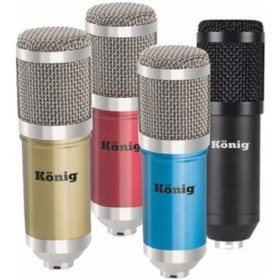 Resim König K-Cm800 Condenser Kayıt Mikrofonu Mavi 