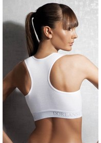 Resim Doreanse 14110 Bayan Sporcu Beyaz Body Sütyen 