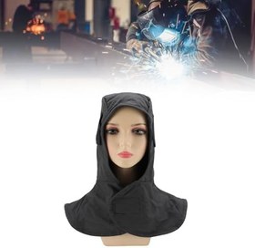 Resim Generic Kaynak Koruyucu Golf sopası kılıfı Alev Geciktirici Pamuk Kaynak Başlığı Kıvılcım Geçirmez Isıya Dayanıklı Kafa Maskesi Erkekler Kadınlar Için Gri Başlığı 