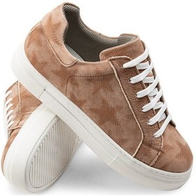 Resim Deery Hakiki Nubuk Pudra Rengi Sneaker Kadın Ayakkabı - Z1681Zpdrc01 Pudra 