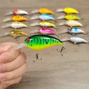 Resim 1 Adet Yüzey Balıkçılığı Yemleri - Crankbait, 10cm/13.5g Derin Dalış, ABS Sert Yem, Levrek, Turna, Muskie, Wahoo, Tatlı Su için Balıkçılık Malzemeleri ile 