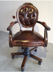 Resim Byoguzfurniture Ahşap Makam Çalışma Koltuğu (510808784) 