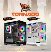 Resim Gameagle Tornado Bilgisayar Kasası 750W + 80 POWER 240 MM SIVI SOĞUTMA (BEYAZ) 