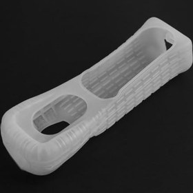 Resim Wii oyun denetleyicisi için beyaz silikon yumuşak kapak yumuşak silikon kapak kılıf koruyucu kılıf Wii uzaktan kumanda koruması Wii oyun pedleri ve standart denetleyicileri aksesuarları 