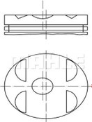 Resim Mahle 0010401 Piston Segman 0.50mm (OM604. 89.50MM) W202 93-00 W210 (WH424344) (FİYAT:4 ADET İÇİNDİR) 