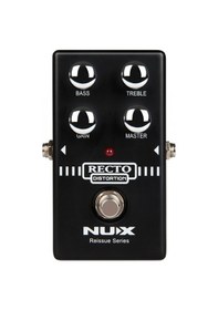 Resim Nux Recto-dıst Distortion Pedalı Profesyonel - American High Gain Klasik American Rectifier Amfi Tonu, Agresif Distortion, Bas Ve Tiz Eq Kontrolleri, Metal Ve Hard Rock İçin İdeal Ölçüler: 122 X 72 X 47 Mm 