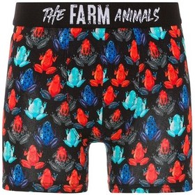 Resim Farm Animals Frogs Desenli Boxer Çok Renkli 