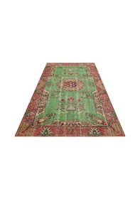 Resim Özel Vintage Eskitme El Dokuma Halı 159 X 250 Cm 9134 