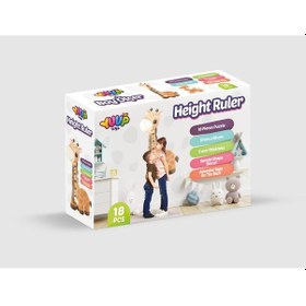 Resim Boy Ölçer Zürafa Puzzle 