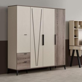 Resim Best Genç Odası 4 Kapaklı Dolap 