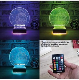 Resim Hediyeiste Star Wars 3d Led Masa Lambası 
