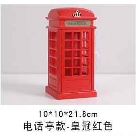 Resim Yaozixa "ahşap Kumbara - Telefon Kulübesi Tasarımı, Çocuklar İçin Hediye Ve Ev Dekorasyonu" 