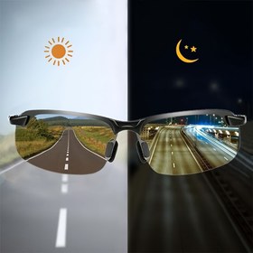 Resim Erkekler ve Kadınlar için Polarize Fotokromik Moda Gözlük - Günlük ve Gece Kullanımı İçin Çok Yönlü, Sürüş ve Partiye Uygun, Dayanıklı PC Çerçeve & TAC Lensli, Hafif Gözlük | Şık ve Pratik Tasarım 
