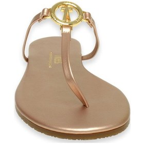 Resim Tkees Tk-2112 Klasik Tokali Parmak Arası Bronz Kadın Terlik Bronz 