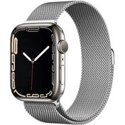 Resim Ekılıf - İos Watch 40mm Uyumlu - Kordon Metal Kordon Band-01 - Gümüş 