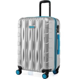 Resim 2'li Valiz Seti Orta Boy - Kabin Boy Gri 1167 Gri 