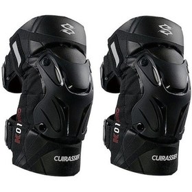 Resim Cuirassier Ko1 Pro 2 Adet Koruyucu Motosiklet Dizliği Siyah Cr Siyah 