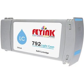 Resim Feyink Hp Latex 792 Light Cyan Lc Mürekkep Dolumlu Kartuş 