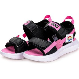 Resim Kiko Kids Cırtlı Yürüyüş Kız/erkek Çocuk Sandalet 200 Siyah - Pem Siyah 
