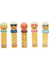 Resim 5 Adet Emoji Kitap Ayracı 15 Cm 