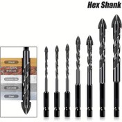 Resim Yüksek Sertlikli Karo Çapak Matkabı, Karo Delme Dört Kenarlı Phillips Overlord Matkabı, Tungsten Çelik Matkap Ucu, Cam, Seramik, Mermer, Çimento, Duvar, Beton Delme, Elektrikli Matkap Alaşımlı Uç, El Elektrikli Matkap Ucu, Dört Kenarlı 