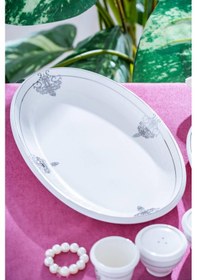 Resim Acar Broadway 12 Kişilik 54 Parça Porselen Yemek Takımı Beyaz 