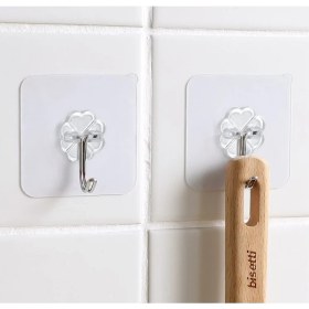 Resim Tam İthalat Kendinden Yapışkanlı Şeffaf Askı 5 Li Set 