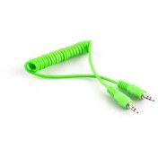 Resim S-Link Sl-Sp4 1M Stereo M/M Yeşil Spiral Ses Kablosu 