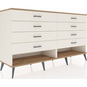 Resim Hyperion Konsol 8 Çekmeceli 176x44x99 Aytaşı-çam/aytaşı Aytaşı-çam/aytaşı 