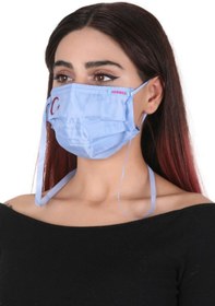 Resim Gümüş Iyonlu Boyundan Askılı Yıkanabilir Baskılı Maske A-1k - Bayraklı 
