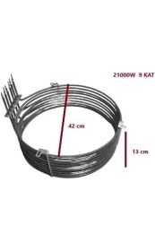 Resim Sinan Fırın Rezistans Konveksiyonel 21000W ÇAP:42CM 9 Kat 8,5 mm 380V 