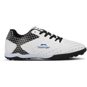 Resim Slazenger CYCLE I HS Çocuk Halı Saha Beyaz / Siyah Futbol Ayakkabısı 