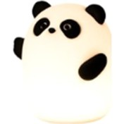 Resim Szypzstore Panda Gece Lambası, Sevimli Sıkılabilir Kısılabilir Dokunmatik Hayvan Lambası, 3 Seviyeli Led Gıda Sınıfı Silikon Işık Yatak Odası Dekoru Için I3am4o Beyaz 