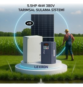 Resim Lexron 5.5hp 4kw (380V) Tarımsal Sulama Sistemi 