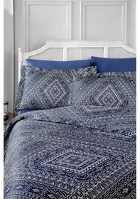 Resim Janet Çift Kişilik Saten Nevresim Takımı Çok Renkli 