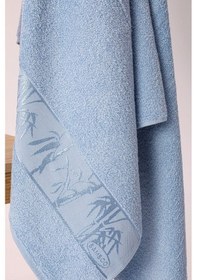 Resim Nurpak Bambu Banyo Havlusu 90X150 - Mavi 