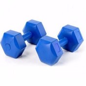 Resim Ayaz Sport 10 Kg X 2 Adet 20 Kg Dambıl Seti, Dumbell Set Mavi Ve Siyah 
