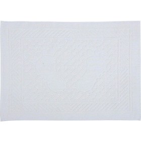 Resim Mira Home Ayak İzli Banyo Havlusu % 100 Pamuk Yumuşak Ayak Havlusu 50x70 Cm Krem 
