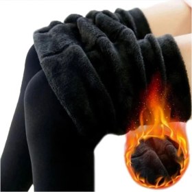 Resim Larosa Kadın Içi Polar - Peluş Yüksek Bel Fit Termal Tayt 