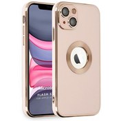 Resim Apple Iphone 14 Plus Kılıf Flash Stamp Rose Gold Microsonic