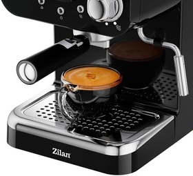 Resim ZLN2991 Retro Espresso Kahve Makinesi (Espresso-Cappiccino-Latte)15 Bar Basınç Süt Köpürtücü 1.25L 1100W | Siyah 