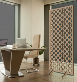 Resim Liar Dekor Liar Ahşap Seperatör (Paravan) - KSP-210 - (10 mm) - (69 cm x 139 cm) - (Ham) 