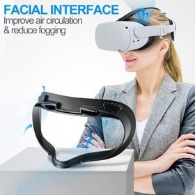 Resim SUPERUS Oculus Quest 2 için Yüz Arayüzü ve Yüz Kapağı Pedi, Ter Korumalı PU Köpük Yastık - Meta Quest 2 için VR Aksesuarları 