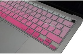 Resim McStorey MacBook Air 13 inç Rusça Klavye Koruyucu – ISO Avrupa (Ters L Enter) – İnce Silikon – A1932 A2179 A2337 (M1) Pembe 