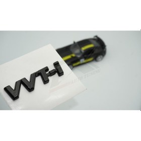 Resim Toyota Uyumlu Vvt I Parlak Siyah Bagaj 3M 3D Abs Logo Amblem 