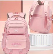Resim Motion003 Light Pembe Genç Okul Sırt Çantası Hafif Dayanıklı Büyük Kapasiteli Açık Pembe 