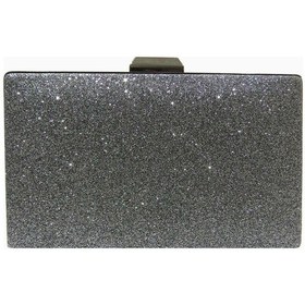 Resim Portföy & Abiye Çanta Füme Kum Simli -1753 Füme 