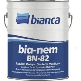 Resim Bianca Bia-Nem Beyaz Rutubet Önleyici Sentetik Mat Boya 0.75 L İç Cepheler İçin Uygun 