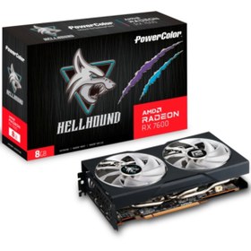 Resim POWERCOLOR Hellhound Rx7600 Oc 8gb 128bit Gddr6 Ekran Kartı 